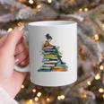 Books Abstract Artist Women Art Painting Books Graphic Print Coffee Mug