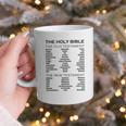 The Books Of The Bible Old And New Testament Complete List Graphic Print Coffee Mug