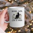 Books Cats Life Is Sweet Cat Book Lover Men Women Teen Graphic Print Coffee Mug Books Cats Life Is Sweet Cat Book Lover Men Women Teen Graphic Print Coffee Mug