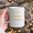 Books Are My Escape Simple Reading Quote Graphic Print Coffee Mug