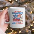 Books Fireworks And Freedom 4th Of July Book Lover Graphic Print Coffee Mug
