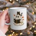 Books Ghost Reading Book Halloween Library Cat Fall Graphic Print Coffee Mug Books Ghost Reading Book Halloween Library Cat Fall Graphic Print Coffee Mug