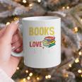 Books Are My Love Language Stack Graphic Print Coffee Mug