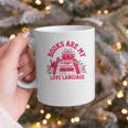 Books Are My Love Language Valentine Book Lover Graphic Print Coffee Mug