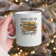 Books Are My Therapy Vintage Book Lover Daisy Art Graphic Print Coffee Mug Books Are My Therapy Vintage Book Lover Daisy Art Graphic Print Coffee Mug