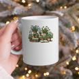 Botanical Garden Plants With Books Graphic Print Coffee Mug