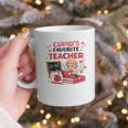 Cupid's Favorite Math Teacher Valentine Reading Book Women Graphic Print Coffee Mug