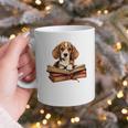Cute Dog Beagle Reading Book Graphic Print Coffee Mug