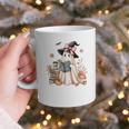 Cute Ghost Reading Book Librarian Book Lover Graphic Print Coffee Mug