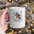 Cute Halloween Ghost Reading Book Graphic Print Coffee Mug