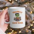 Cute Halloween Teacher Librarian Frankenstein Reading Books Graphic Print Coffee Mug Cute Halloween Teacher Librarian Frankenstein Reading Books Graphic Print Coffee Mug