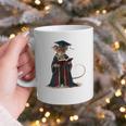 Cute Mouse Reading Book Graduation Graphic Print Coffee Mug