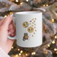Cute Reading Cat With Kitten Dandelion Flowers Book Lover Graphic Print Coffee Mug