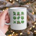 Cute Shamrock Reading St Patricks Day Teacher Book Lovers Graphic Print Coffee Mug