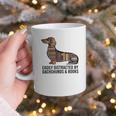 Dachshund Dog Dachshund Decor Books Nerds Dachshund Graphic Print Coffee Mug
