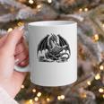 Dragon Reading Book Bookworm Books Dragon Learning Graphic Print Coffee Mug