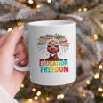 Education Is Freedom Afro Books Graphic Print Coffee Mug