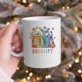 Equal Rights Book Flower Equality Peace Love Kindness Book Graphic Print Coffee Mug