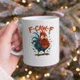 F-Caw-F Rooster F Awk F Chicken Coffee Romance Books Lover Graphic Print Coffee Mug