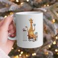 Giraffe Reading Tea Books Coffee Book Lover Graphic Graphic Print Coffee Mug