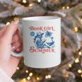 Girl Reading Book Summer Beach Vacation For Book Lover Graphic Print Coffee Mug