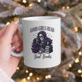 Good Girls Read Bad Books Sarcastic Skeleton Goth Skull Graphic Print Coffee Mug Good Girls Read Bad Books Sarcastic Skeleton Goth Skull Graphic Print Coffee Mug
