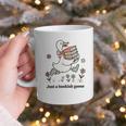 Goose With Books Cute Bookworm Reader Graphic Print Coffee Mug