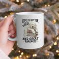 Great Pyrenees Dog Breed Life Is Better With Books And Great Graphic Print Coffee Mug Great Pyrenees Dog Breed Life Is Better With Books And Great Graphic Print Coffee Mug