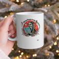 Grim Reaper Reads a Book Graphic Print Coffee Mug