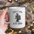 Halloween Skeleton Pun Book Lover Library Joke Graphic Print Coffee Mug