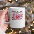 HUGvyn One Loved Teacher Valentine Book Heart Reading Bow Graphic Print Coffee Mug