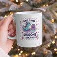 Just A Girl Who Loves Dragons And Books Lover Reading Book Graphic Print Coffee Mug