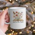 Just One More Chapter Open Book Flowers Graphic Print Coffee Mug