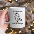 Life Is Better With Books Cats And Coffee Shirt Graphic Print Coffee Mug