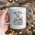 Life Is Better With Cats & Books Sphynx Cat Mom Women Graphic Print Coffee Mug