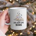 Live Laugh & Love Books Reading Butterfly Book Lover Bookish Premium Graphic Print Coffee Mug