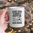 Love God Drink Coffee Read Books For Book Lovers Graphic Print Coffee Mug Love God Drink Coffee Read Books For Book Lovers Graphic Print Coffee Mug