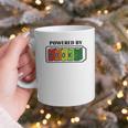 Powered By Books Bookworm Librarian Reading Graphic Print Coffee Mug