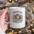Proud Introverted Book Club Anti Social Reader Pet Cat Graphic Print Coffee Mug