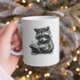 Raccoon With Book Cute Raccoons Reading Books Graphic Print Coffee Mug Raccoon With Book Cute Raccoons Reading Books Graphic Print Coffee Mug