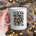 Read Your Heart Out Book Lover Quote Men Women Graphic Print Coffee Mug