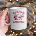 Read Your Heart Out Teacher Valentine Book Graphic Print Coffee Mug