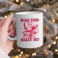 Read Your Heart Out Valentines Day Book Lover Bookish Teach Graphic Print Coffee Mug