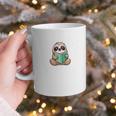 I Read Past My Bedtime Reading Sloth Book Lover Graphic Print Coffee Mug