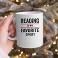 Reading Is My Favorite Sport Book Lover Quote Graphic Print Coffee Mug
