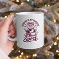 Reading Is My Favorite Sport Cat And Book Lover Women Graphic Print Coffee Mug