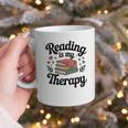 Reading Is My Therapy Book Lover Bookworm Graphic Print Coffee Mug