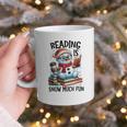 Reading Is Snow Much Fun Christmas Bookworm Snowman Reading Graphic Print Coffee Mug