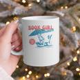 Retro Book Girl Summer Beach Vacation For Book Lover Graphic Print Coffee Mug Retro Book Girl Summer Beach Vacation For Book Lover Graphic Print Coffee Mug