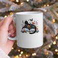 Retro Cute Cat Floral Book Librarian Vintage Floral Cat Book Graphic Print Coffee Mug Retro Cute Cat Floral Book Librarian Vintage Floral Cat Book Graphic Print Coffee Mug
